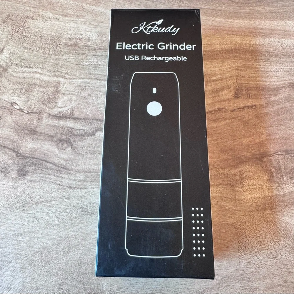 Electric Pepper Grinder Usb Rechargeable Led Lights Refillable Adjustable NIB